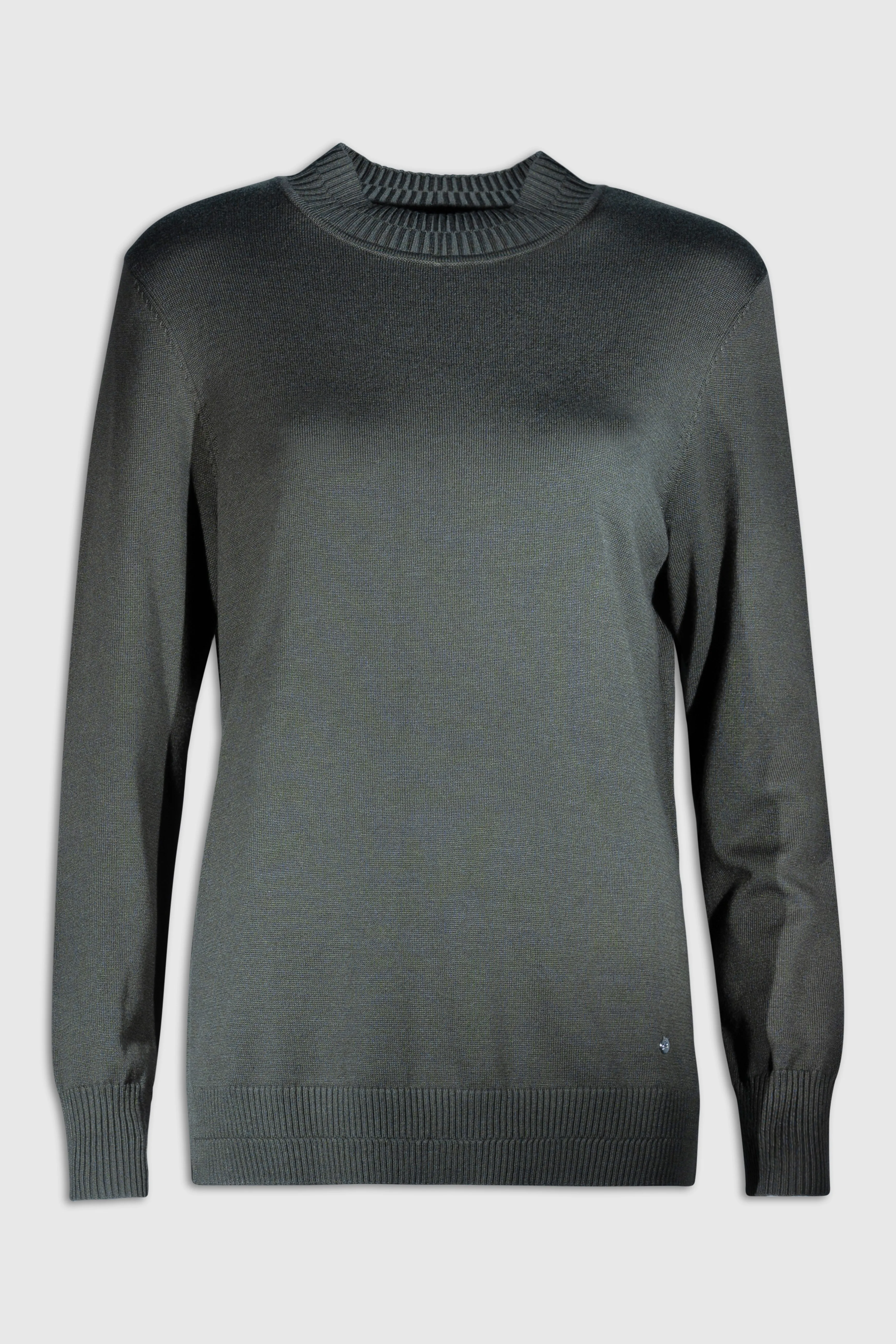 15043636 Basic Mock Neck Sweater - Sand