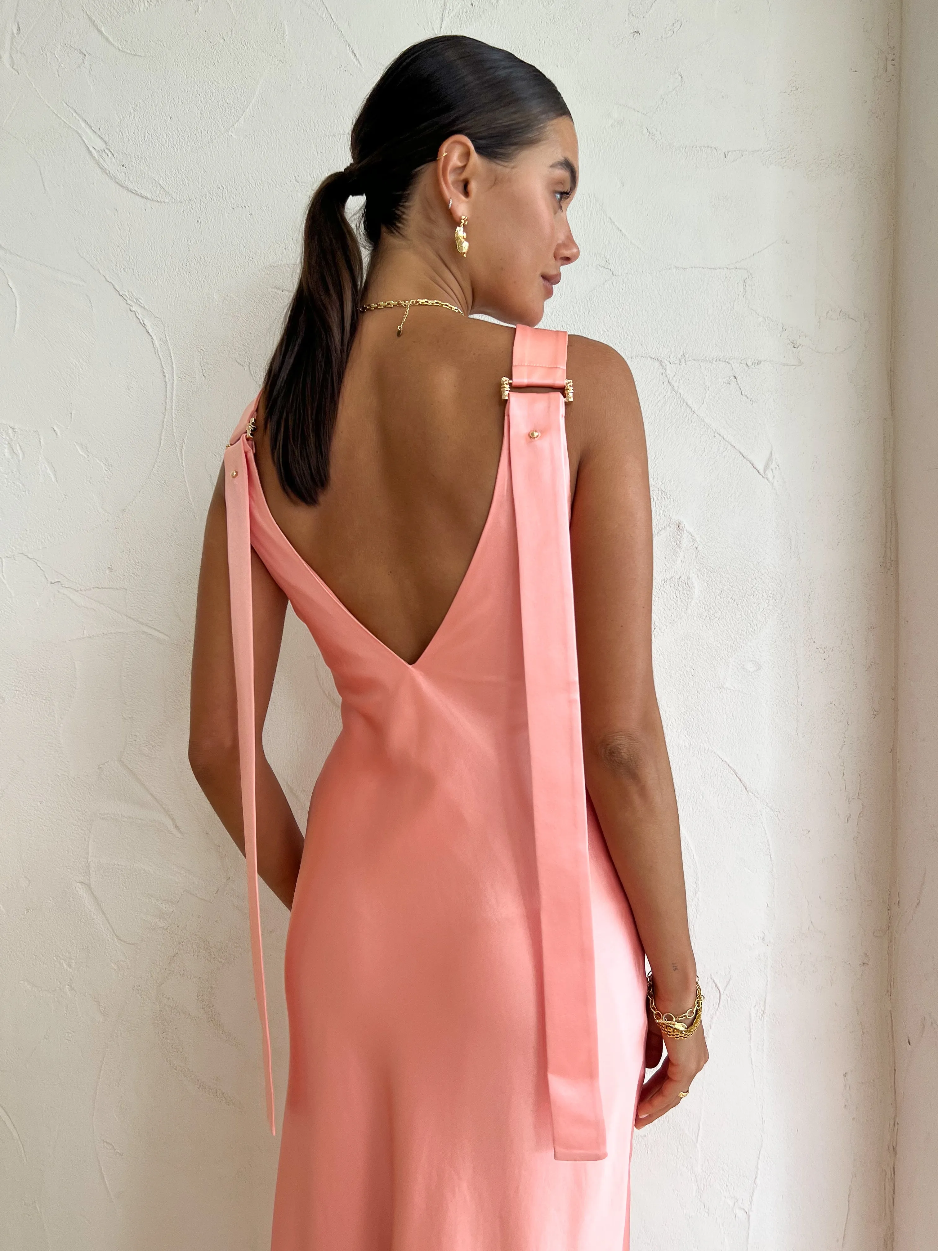 Acler Wycombe Dress in Coral