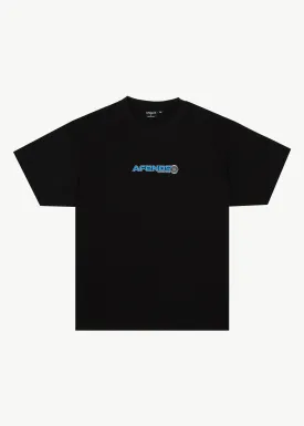 AFENDS Mens Pilot - Boxy T-Shirt - Black