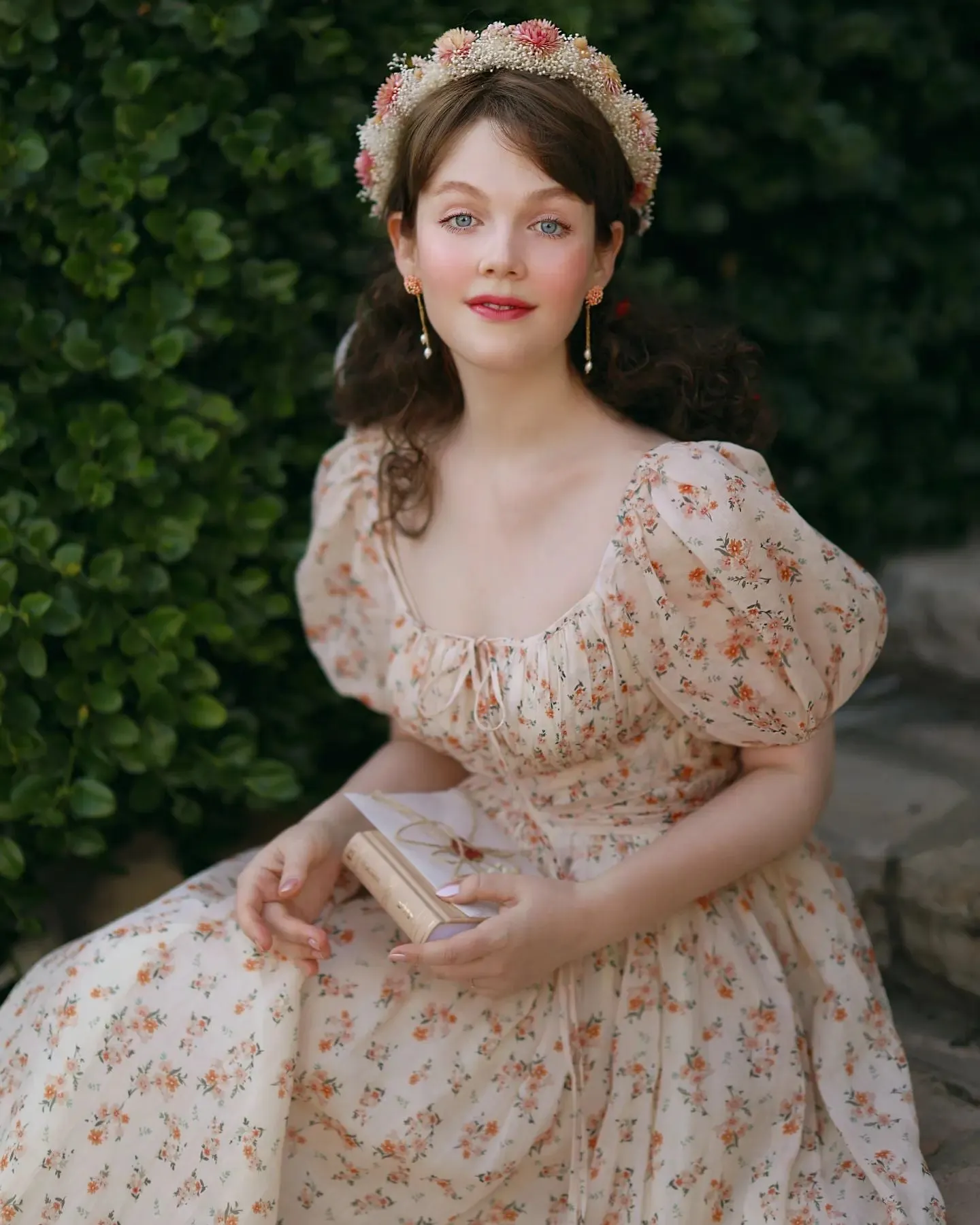 Alice 19 | Floral linen dress