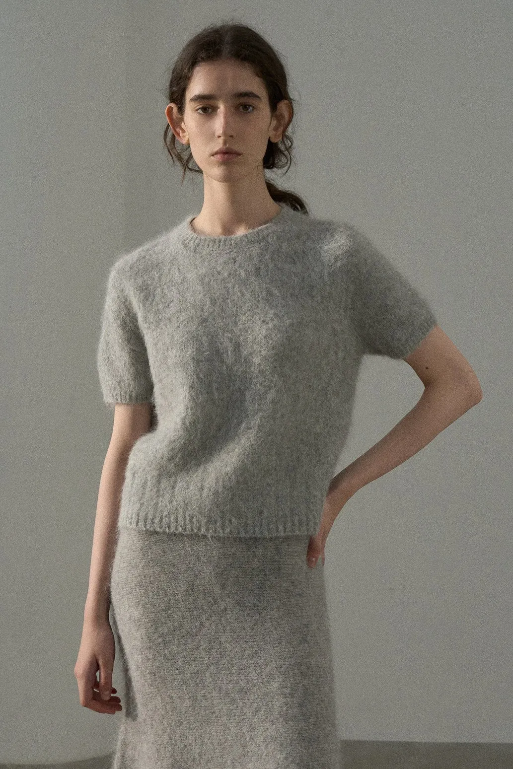 Alpaca blend furry sweater | 5 color