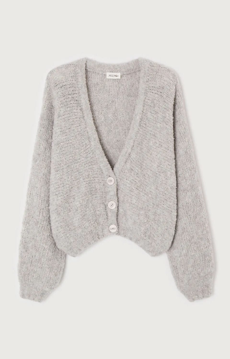 Heather Grey American Vintage Cardigan for Women