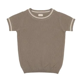 ANALOGIE IVY/OAT TRIM CREWNECK SS SWEATER [FINAL SALE]