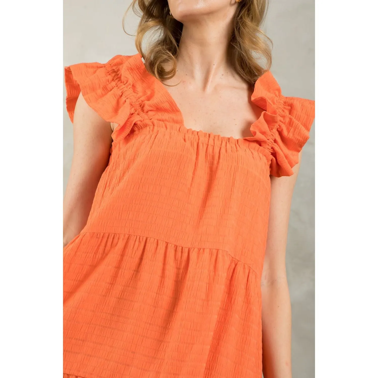 Ann Marie Textured Tiered Maxi THML Dress- SALE