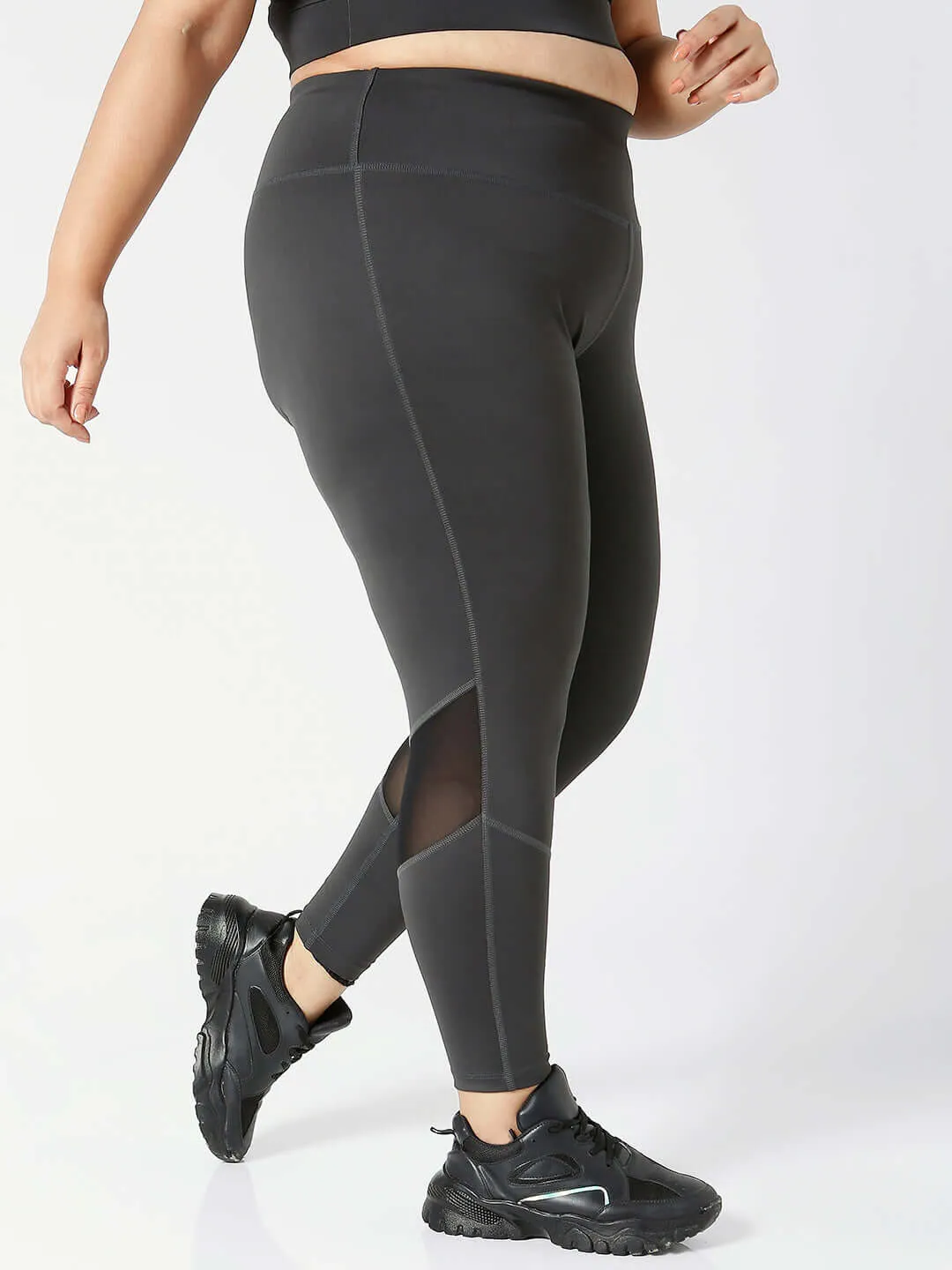 Ath Perform 7/8 High Waist Leggings Grey Plus