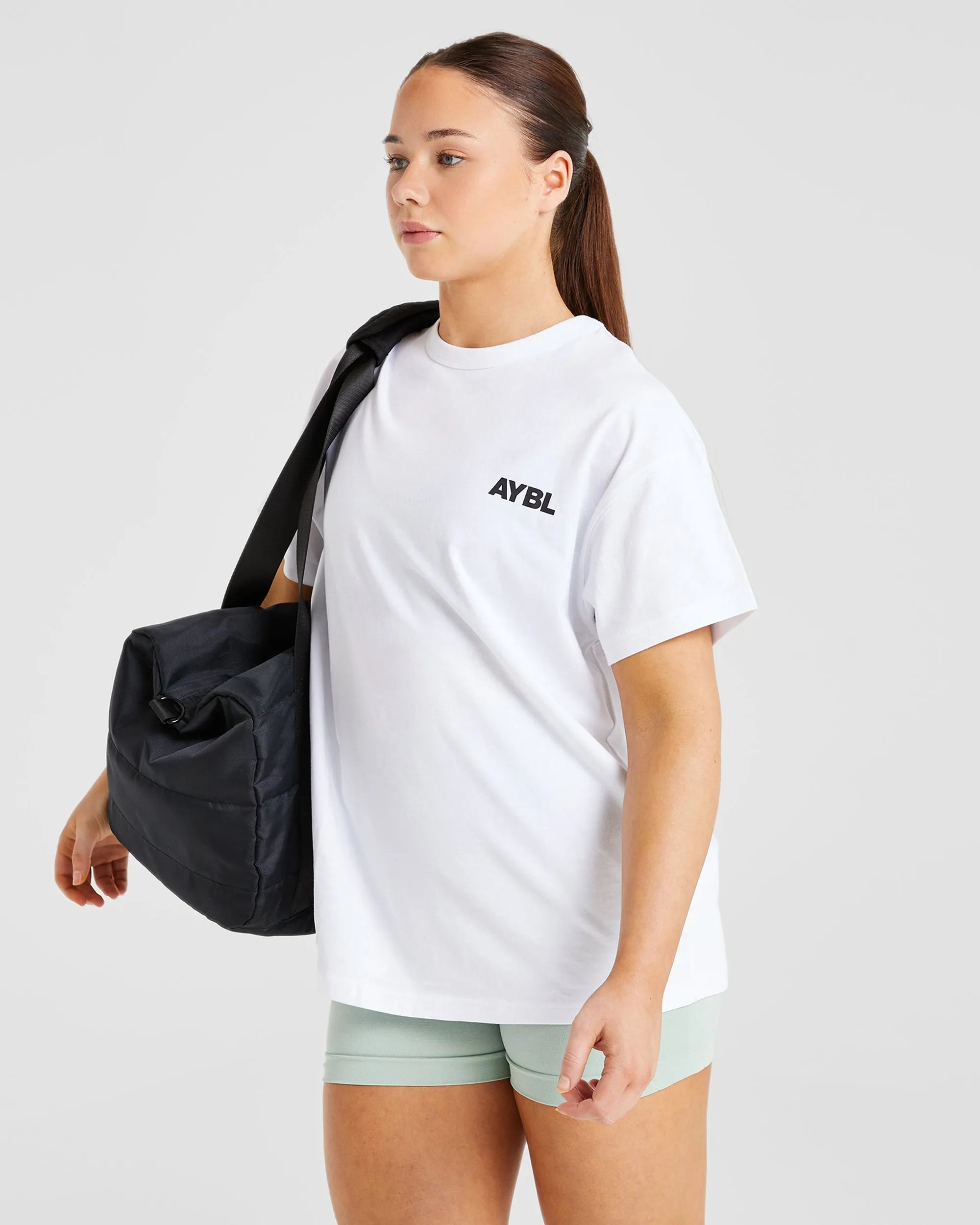 Athletics Club Oversized T Shirt - White