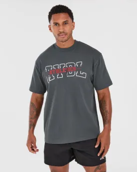 Athletics Oversized T Shirt - Charcoal