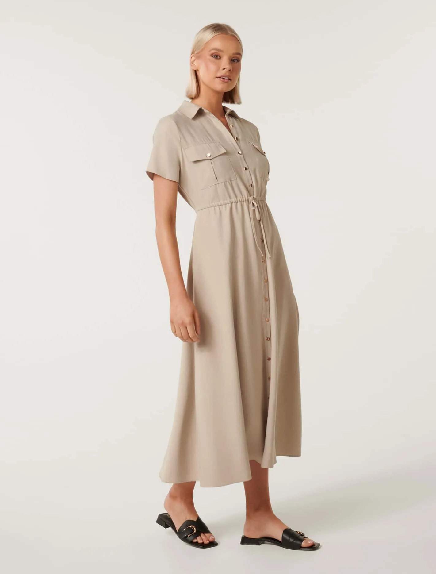 Avana Midi Shirt Dress