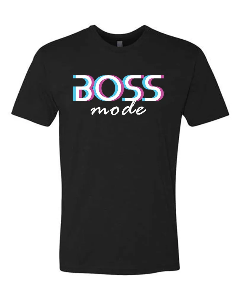 Aza Comics Cyberpunk Style Boss Mode Black Graphic Tee