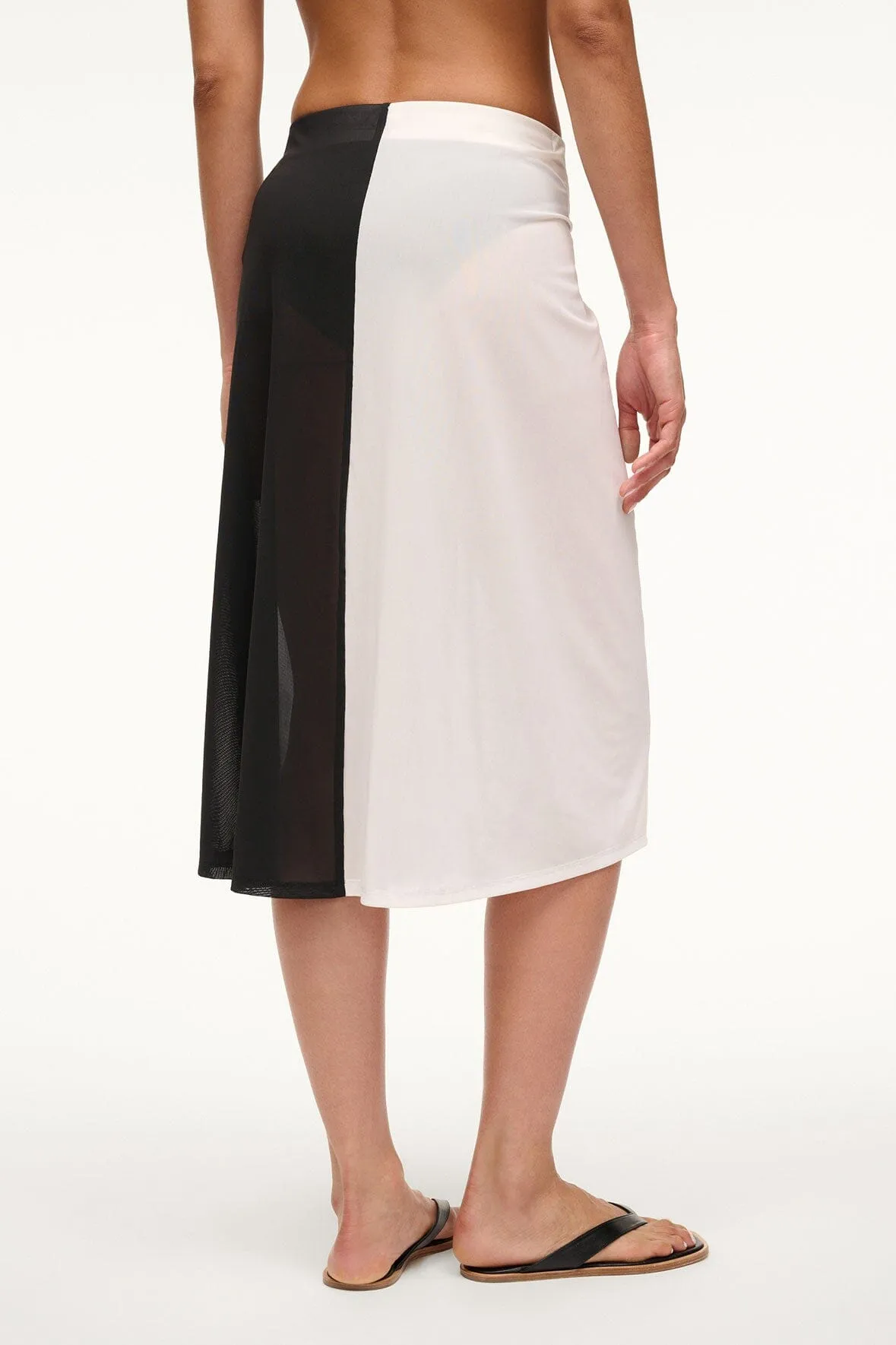 AZALEA COVERUP SKIRT | WHITE BLACK