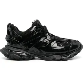 Balenciaga Track Black Patent Sneakers - Stylish Athletic Footwear with Enhanced Comfort