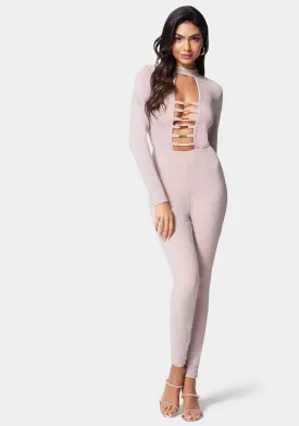 Sure! Here’s an optimized title for the e-commerce product:

Chic Bar Detail Jumpsuit with Elegant Structured Design - Perfect for Night Out or Special Occasions