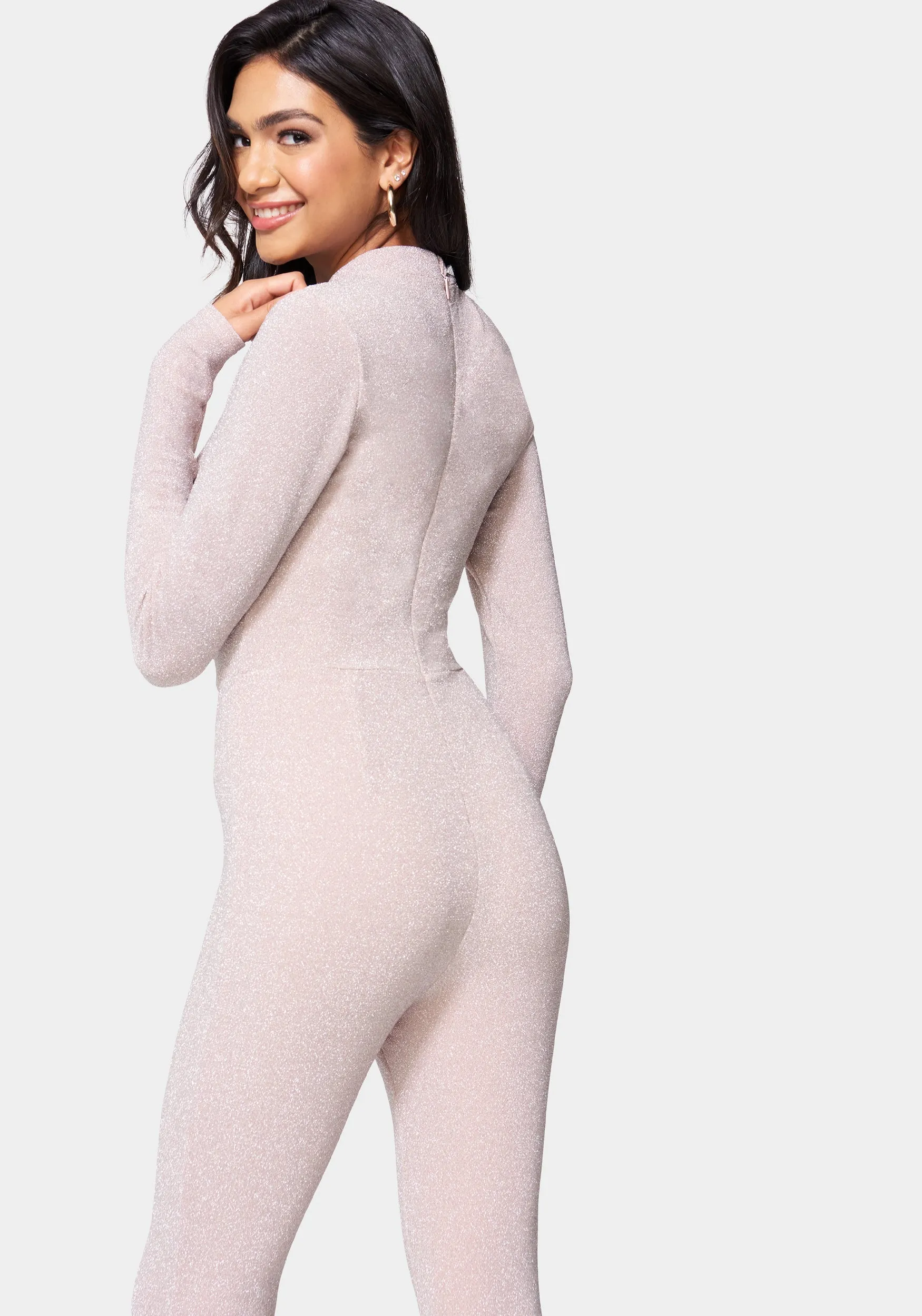 Sure! Here’s an optimized title for the e-commerce product:

Chic Bar Detail Jumpsuit with Elegant Structured Design - Perfect for Night Out or Special Occasions