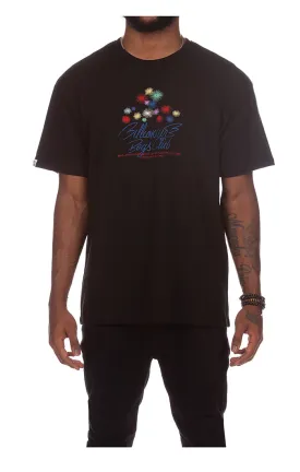 BBC Fireworks Knit Tee- BLACK