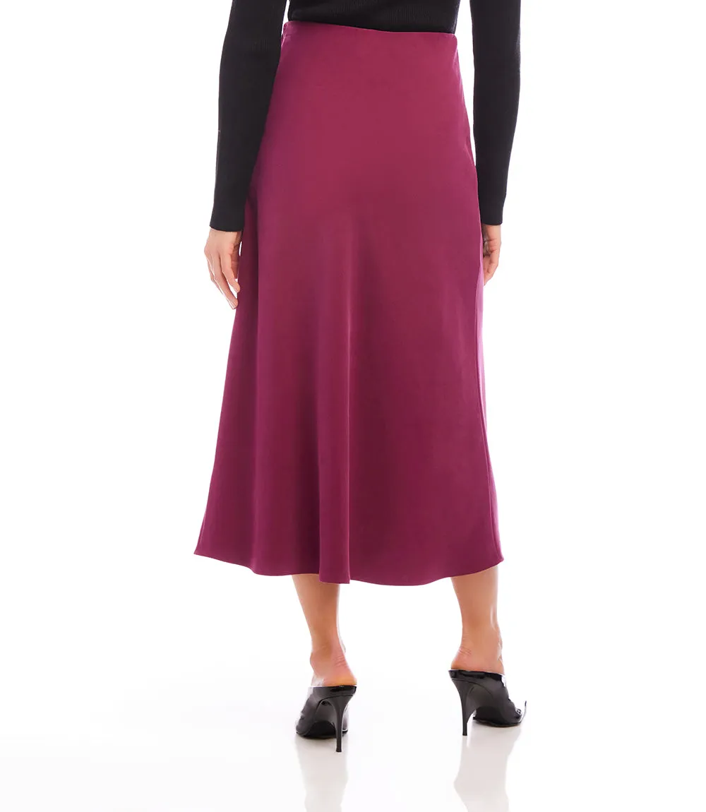 Bias Cut Midi Skirt