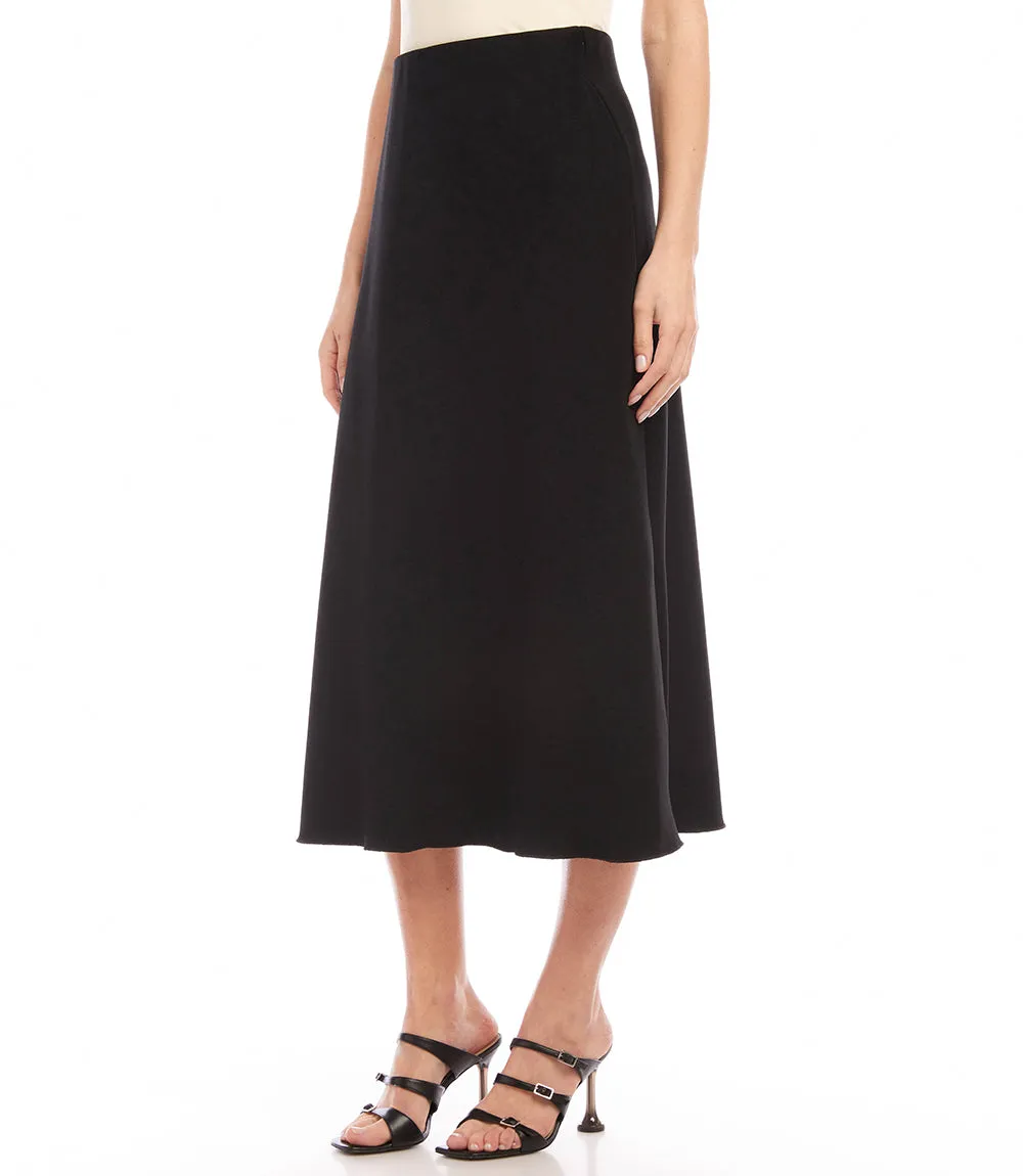 Bias Cut Midi Skirt