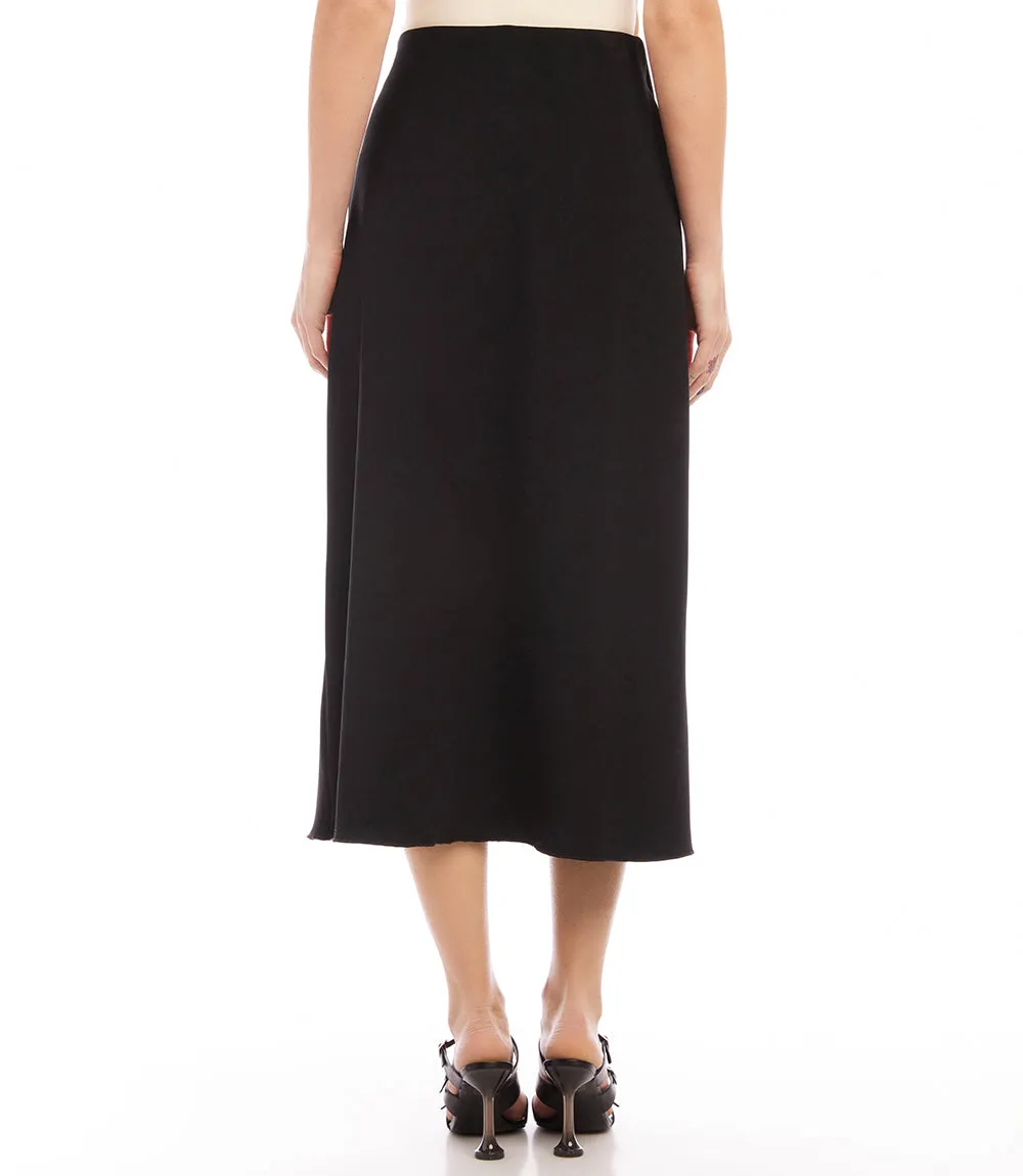 Bias Cut Midi Skirt