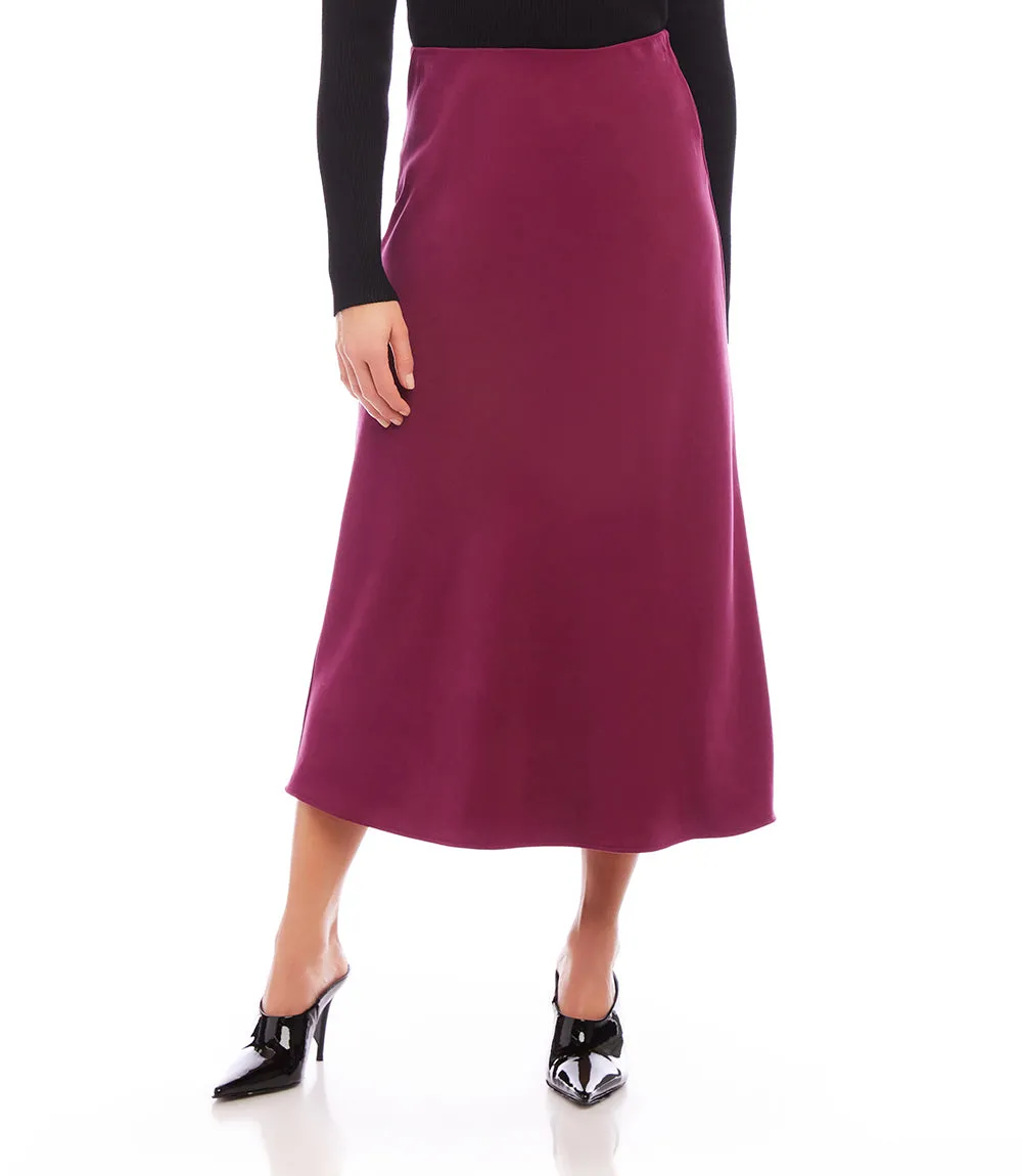 Bias Cut Midi Skirt