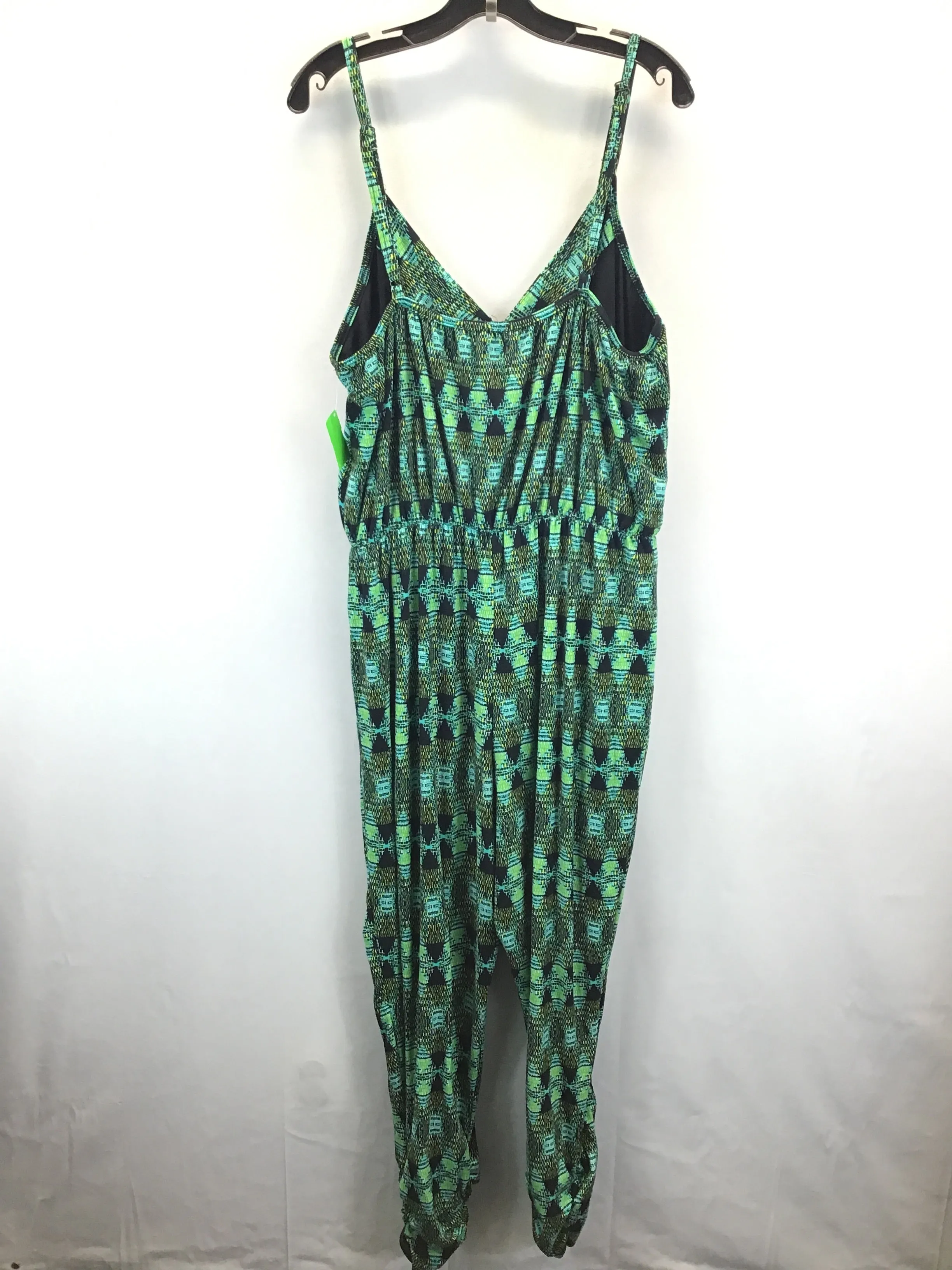 Black & Green Jumpsuit Eye Candy, Size 2x