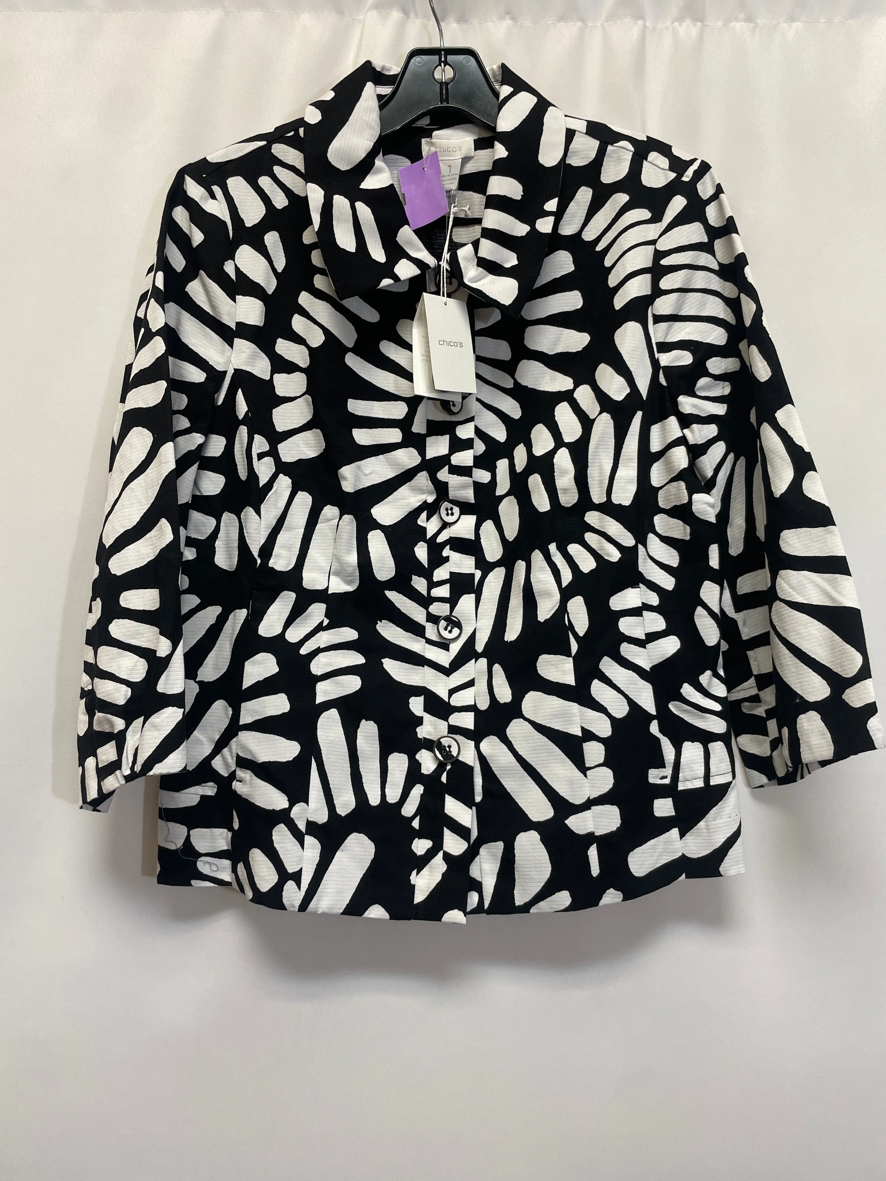 Black & White Blazer Chicos, Size M