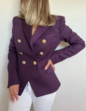 Blazer Balmain Lã Uva