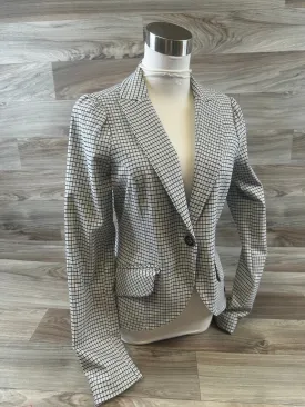 Blazer By Clothes Mentor In Black & White, Size: S