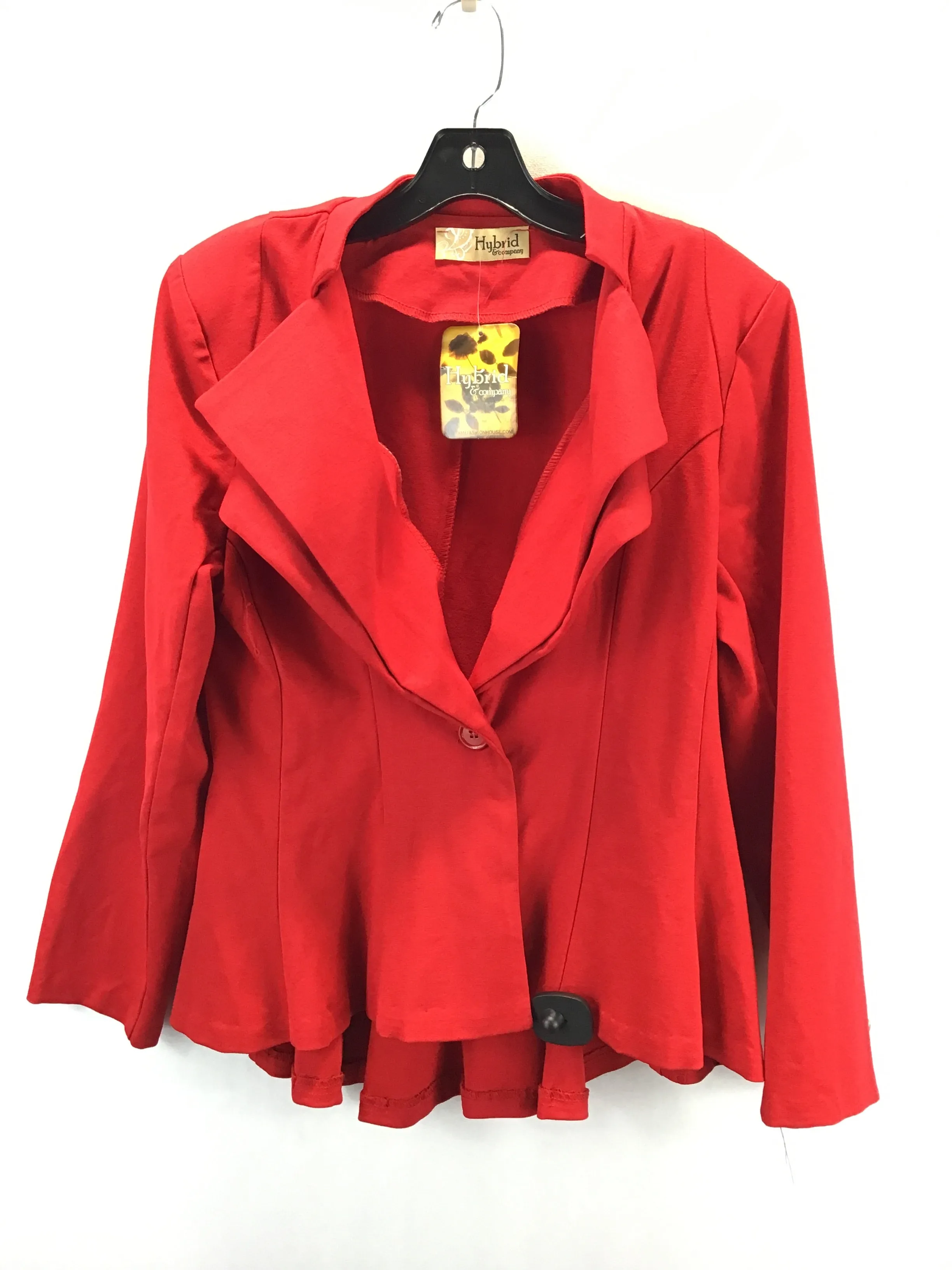 Blazer By Clothes Mentor In Red, Size: 1x