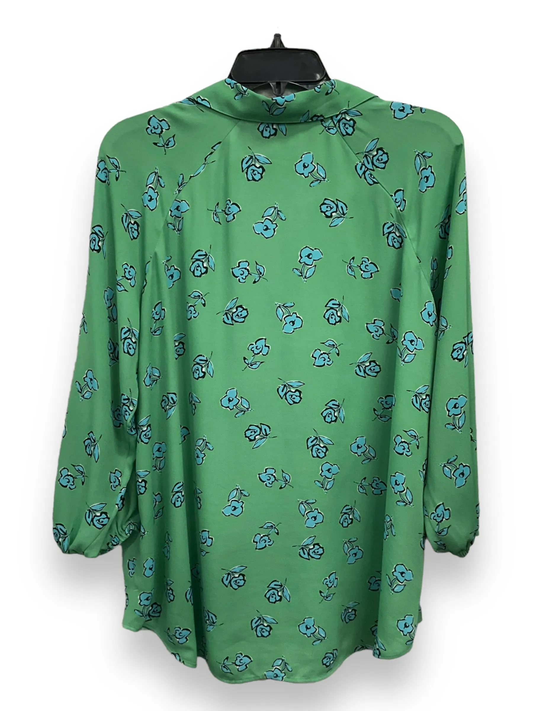 Blouse Long Sleeve By Cabi In Green, Size: M