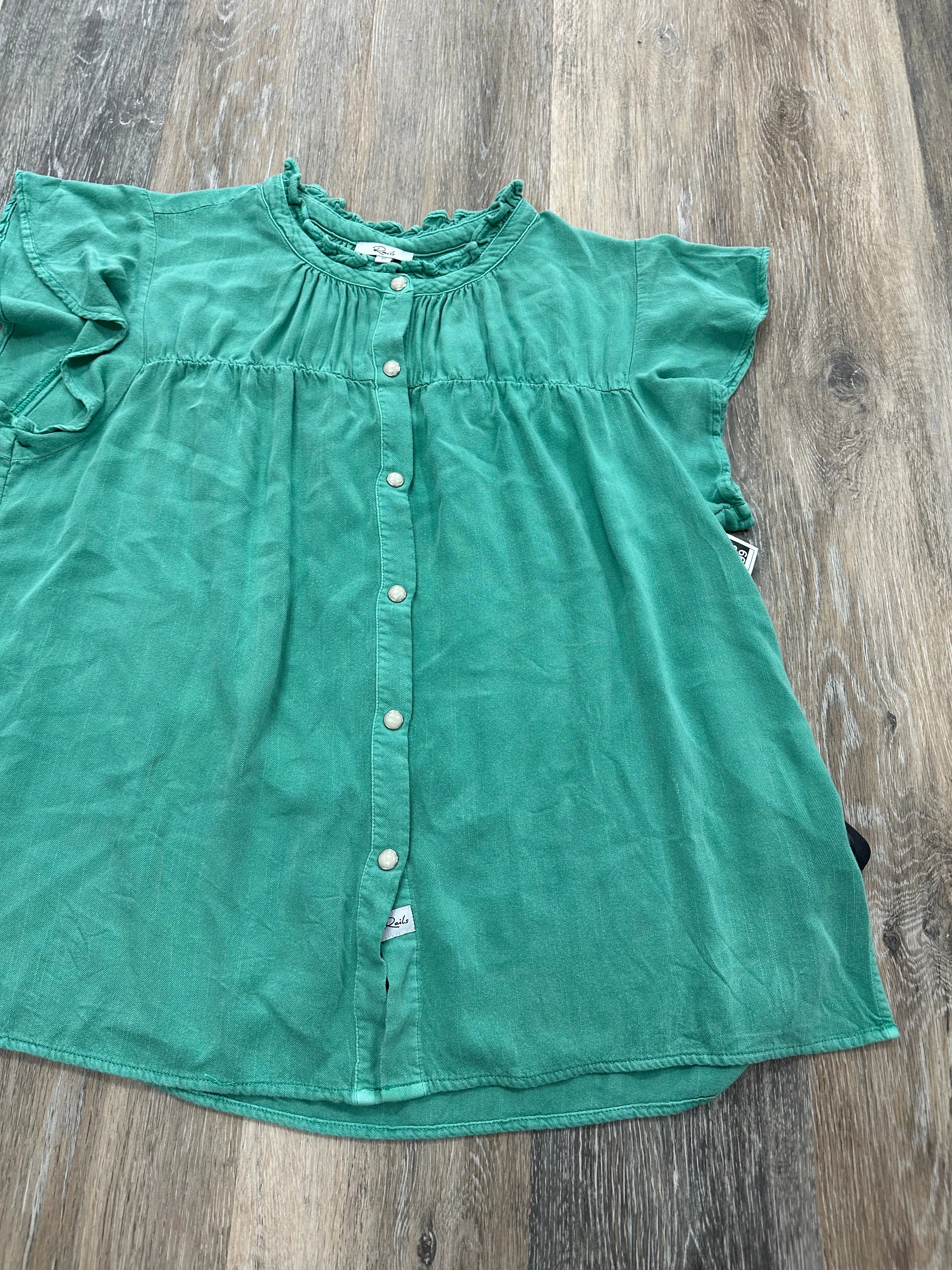 Blouse Short Sleeve By Rails  Size: M