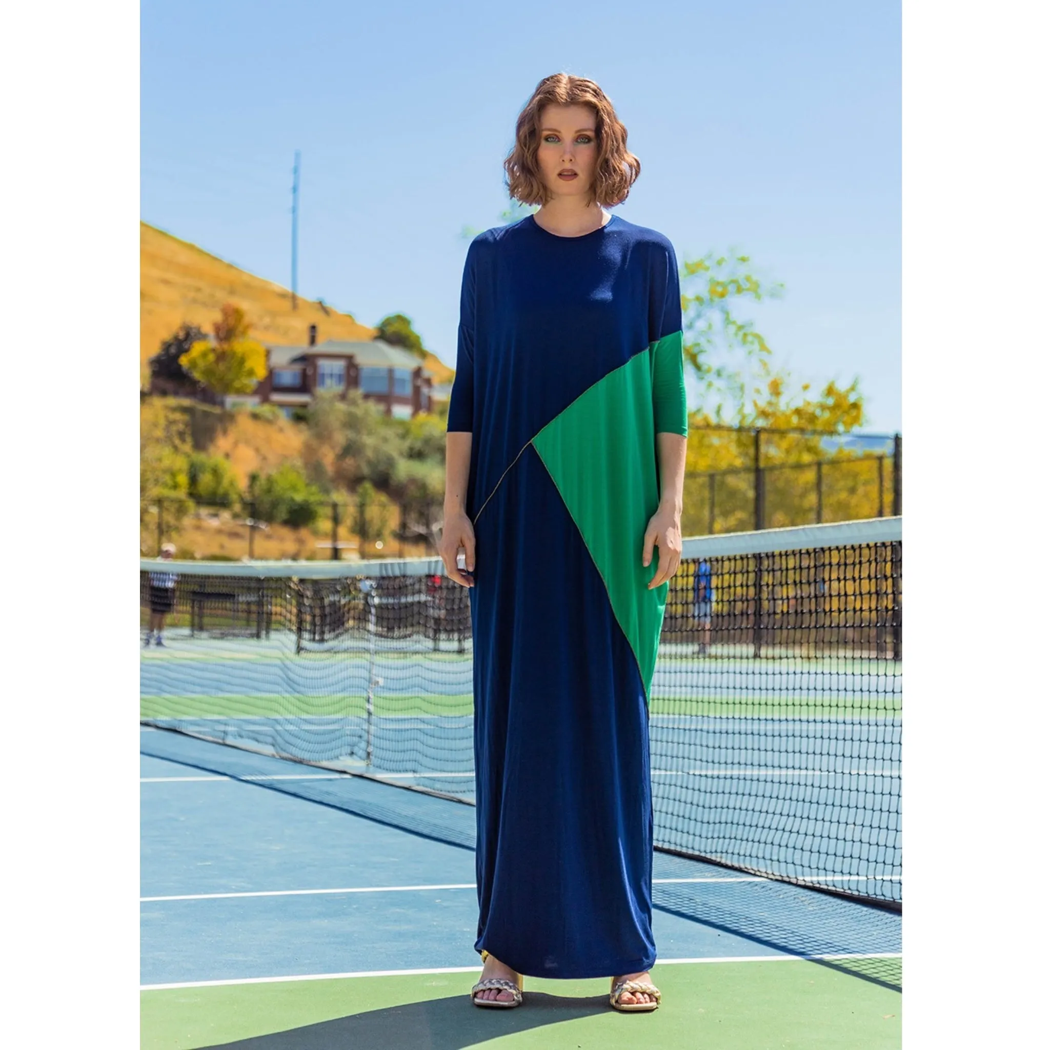 Blue/Green Maki Maxi by Mikah