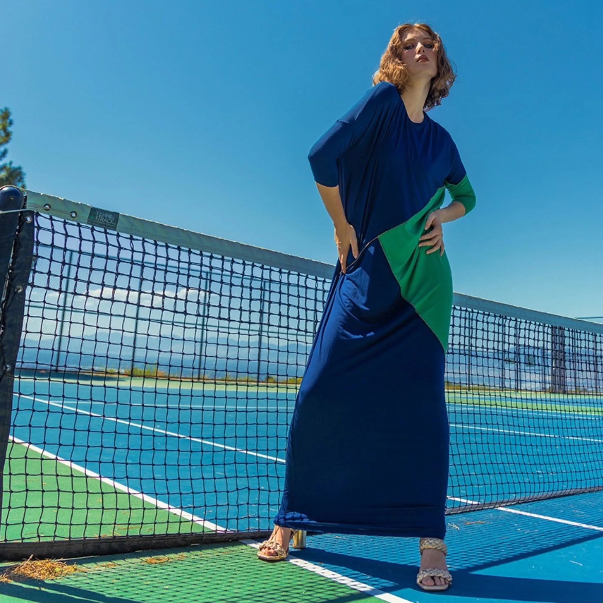 Blue/Green Maki Maxi by Mikah