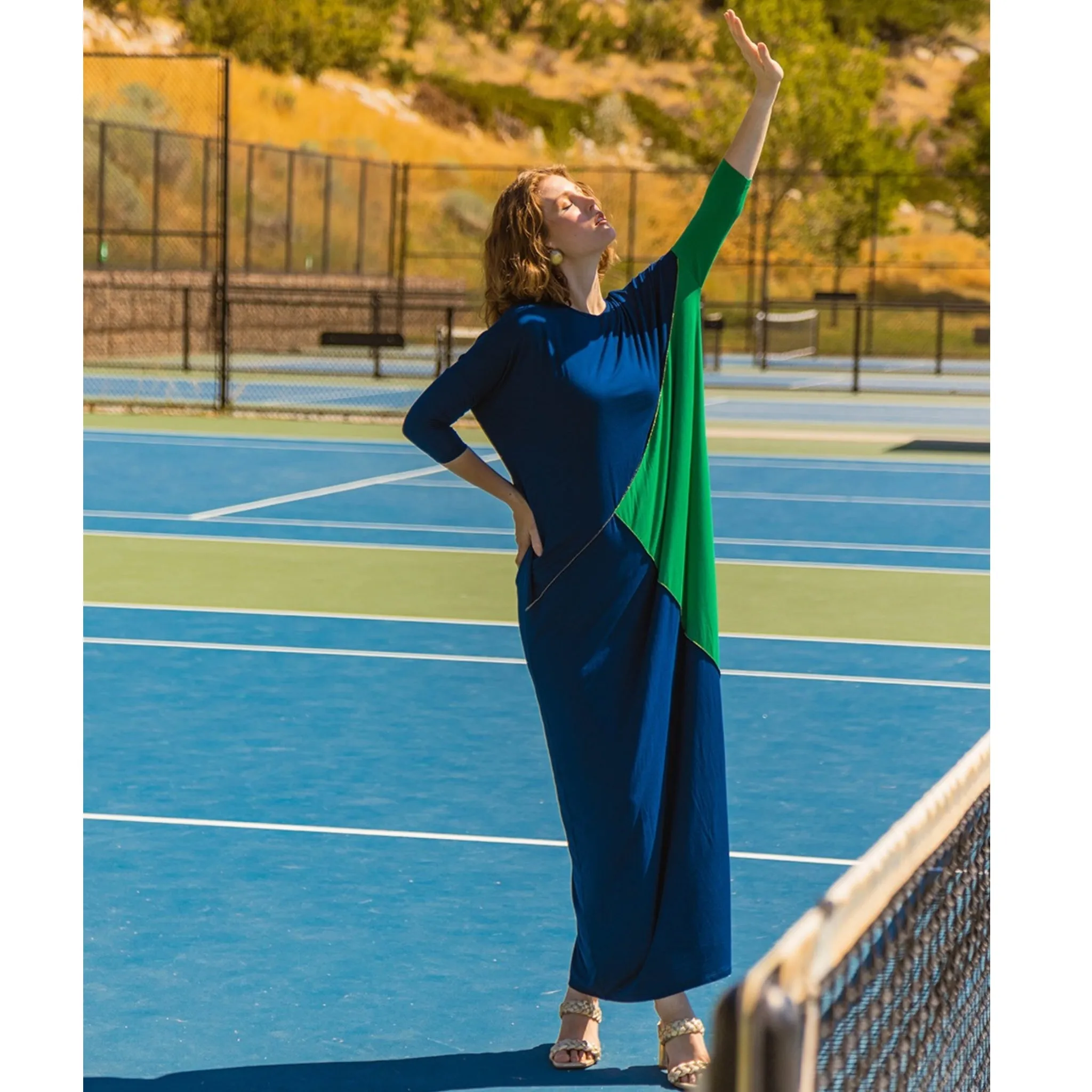 Blue/Green Maki Maxi by Mikah