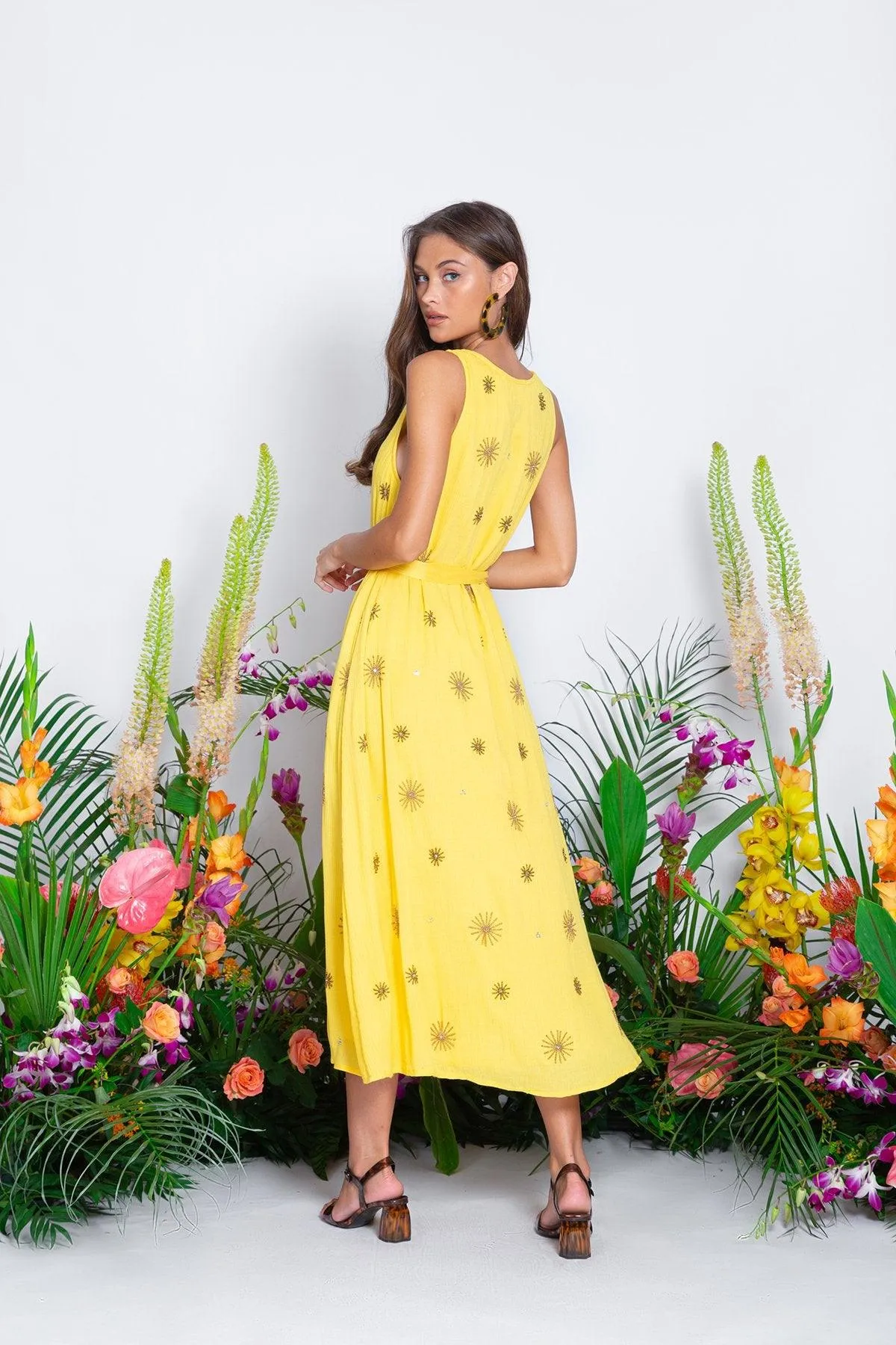 Bonheur Maxi Dress in Golden Sun