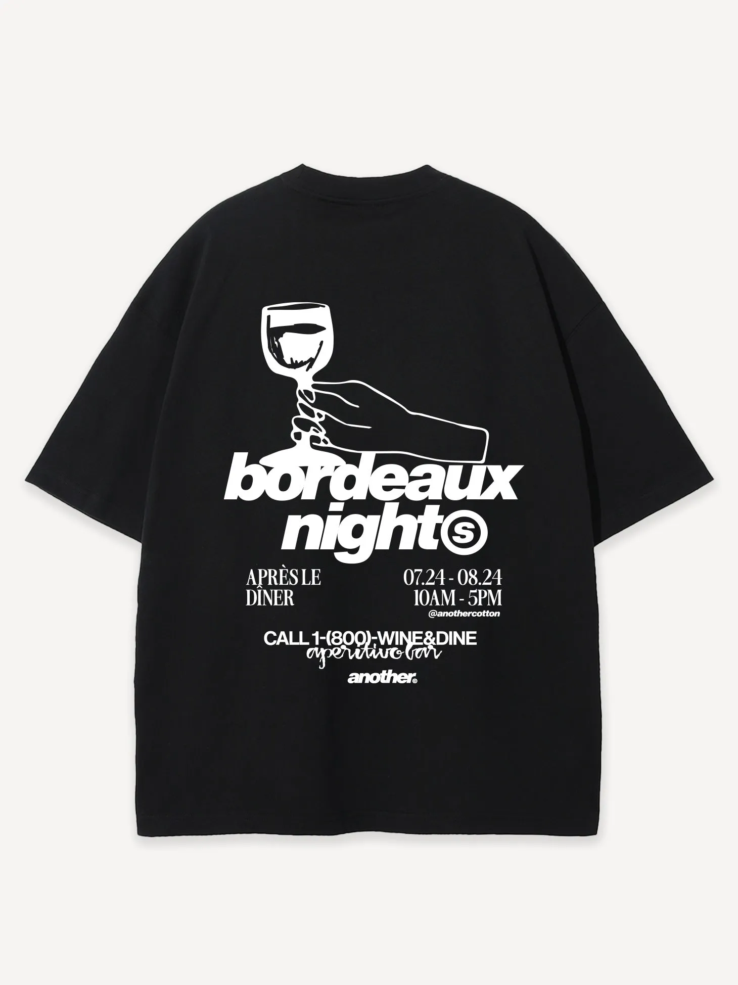 Bordeaux Nights Oversized T-Shirt