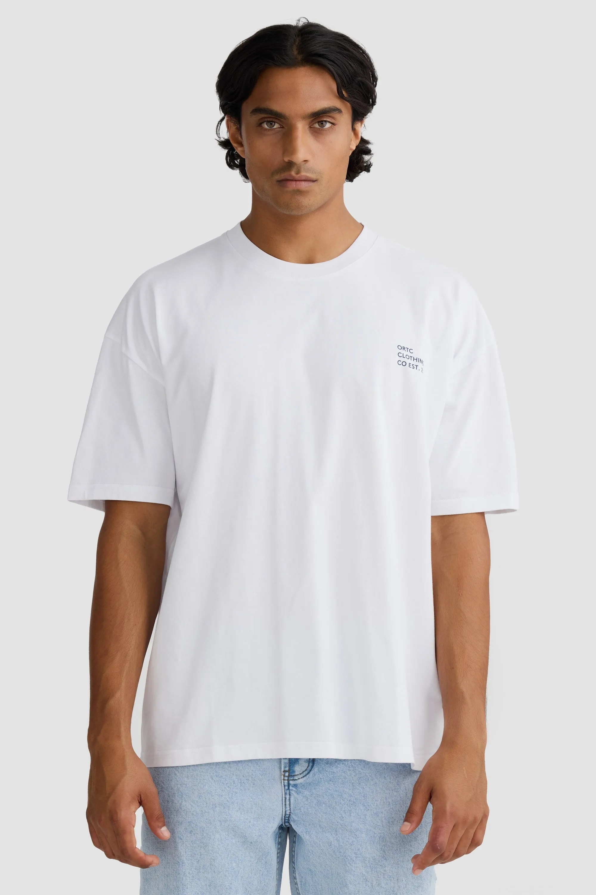 Box Fit Logo T Shirt White