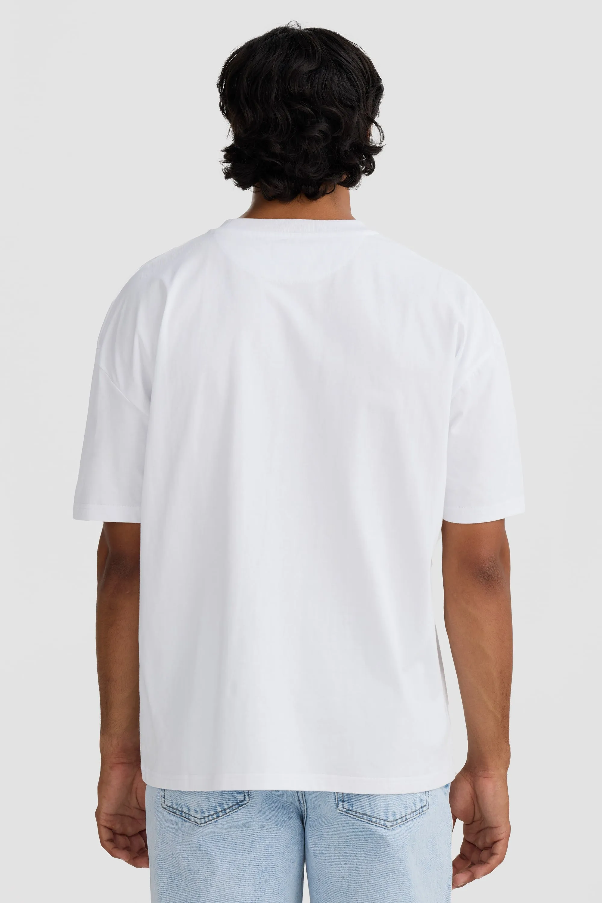 Box Fit Logo T Shirt White