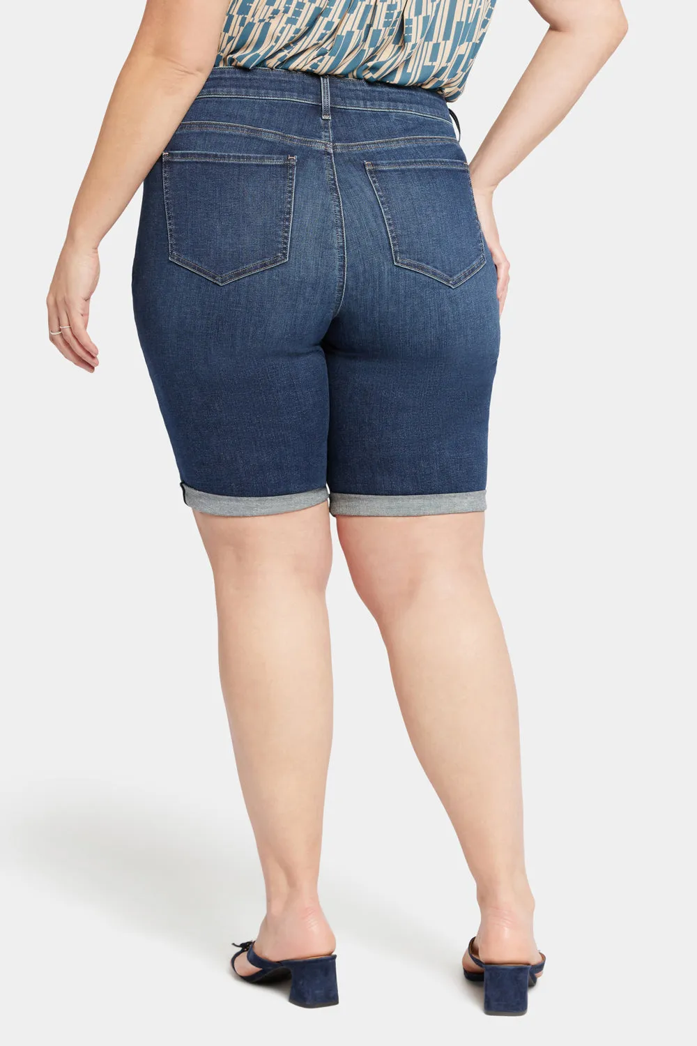 Briella 11 Inch Denim Shorts In Plus Size - Dimension