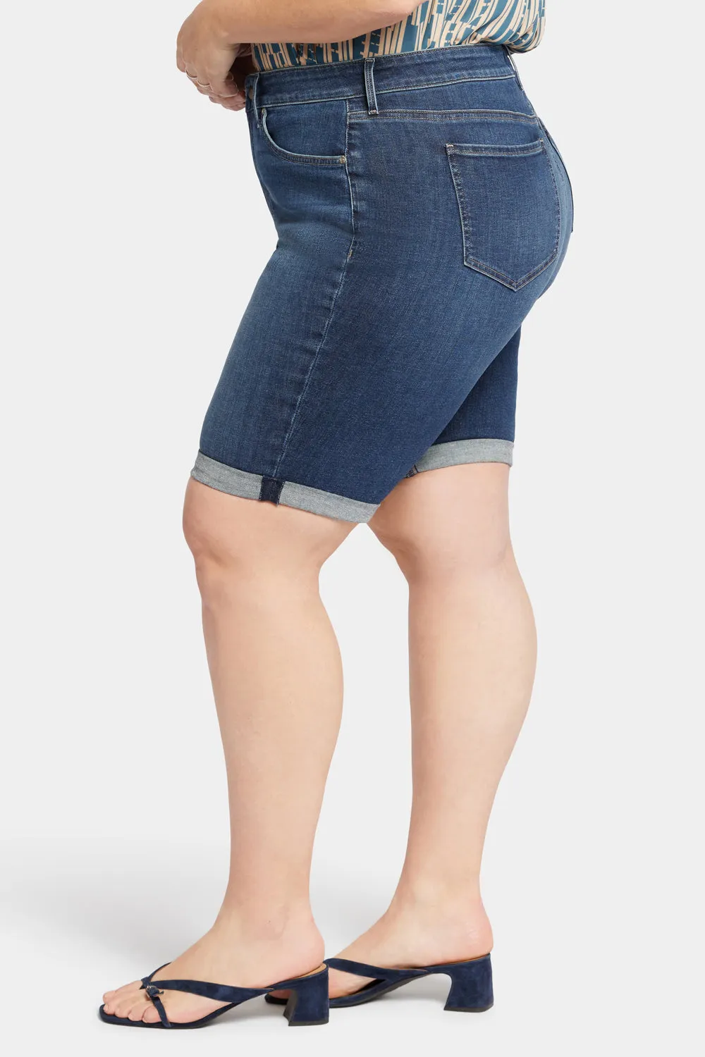 Briella 11 Inch Denim Shorts In Plus Size - Dimension