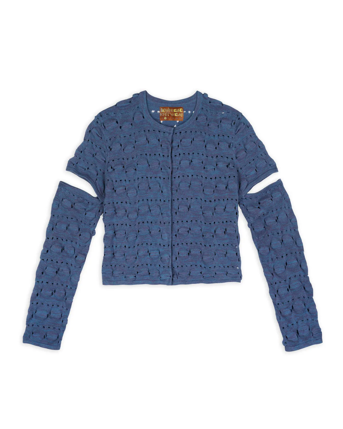 Bubble Knit Cardigan - Blue