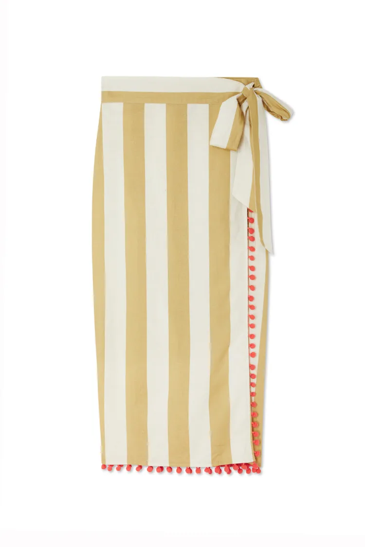 Camel Stripe Jaspre Skirt