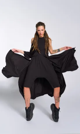 Cape Pants with Side Buttons