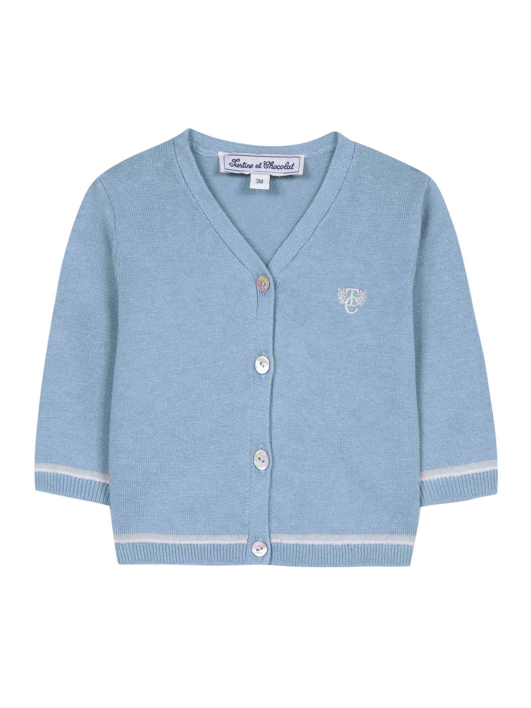 Cardigan - Blue knit