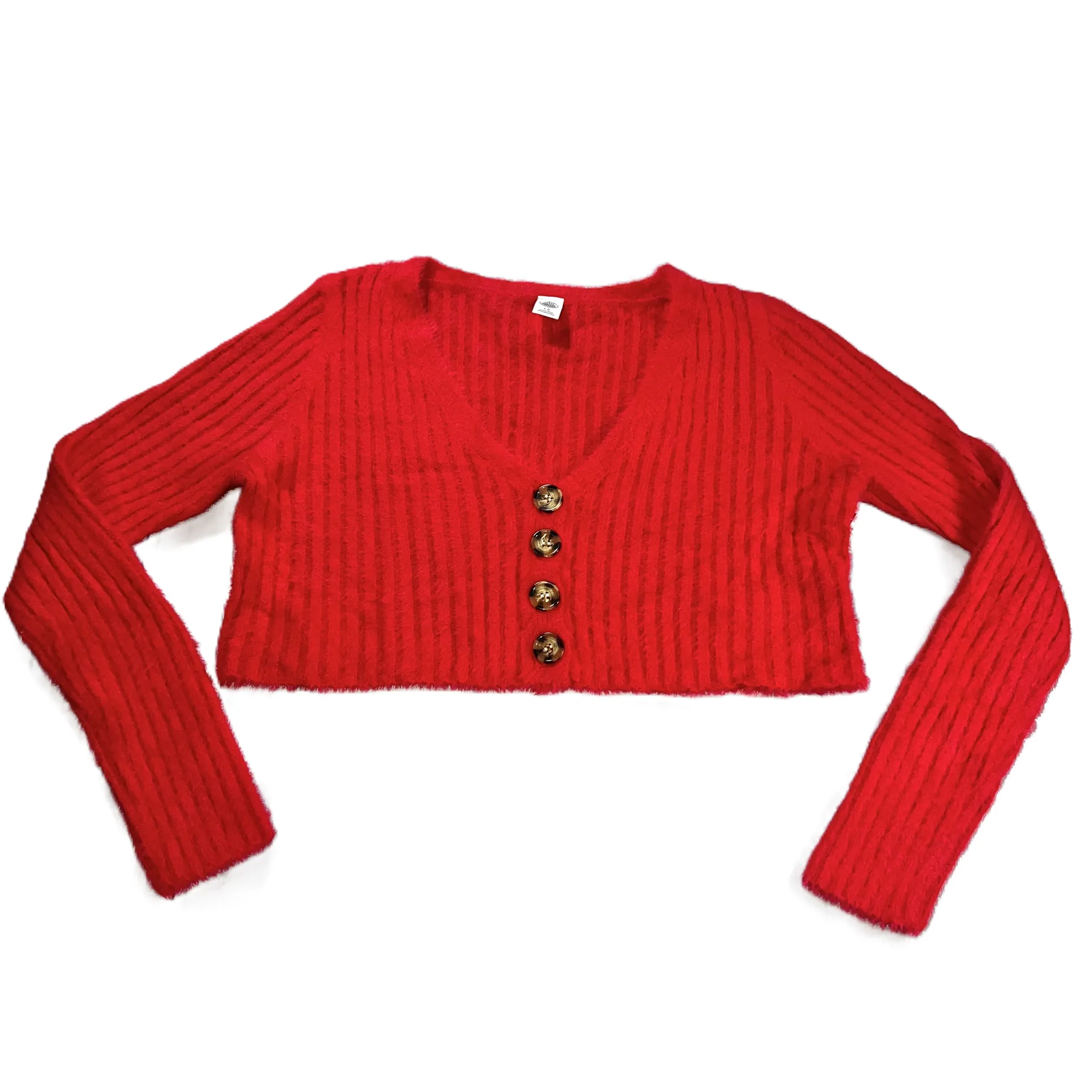 Cardigan By Urban Outfitters In Red, Size: L