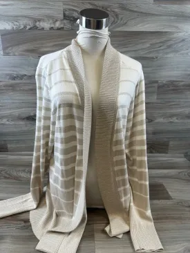 Cardigan By Worthington In Cream & Tan, Size: 1x