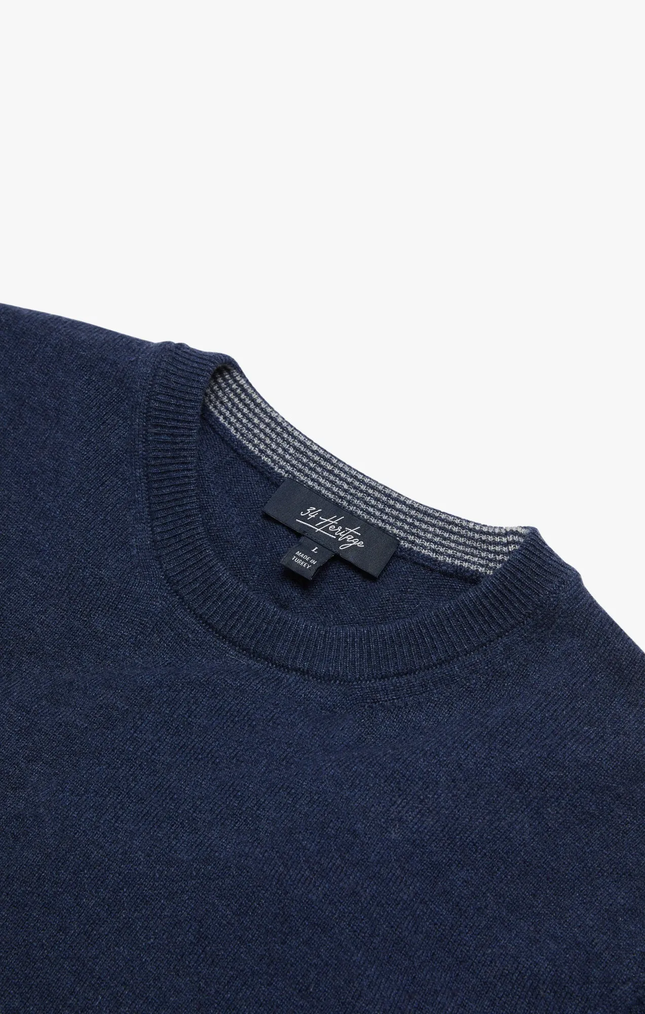 Cashmere Crew Neck Sweater In Navy