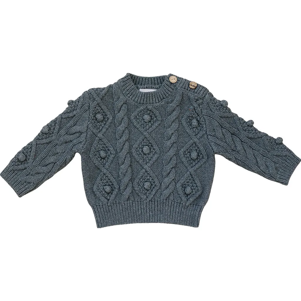 Charcoal Cable Knit