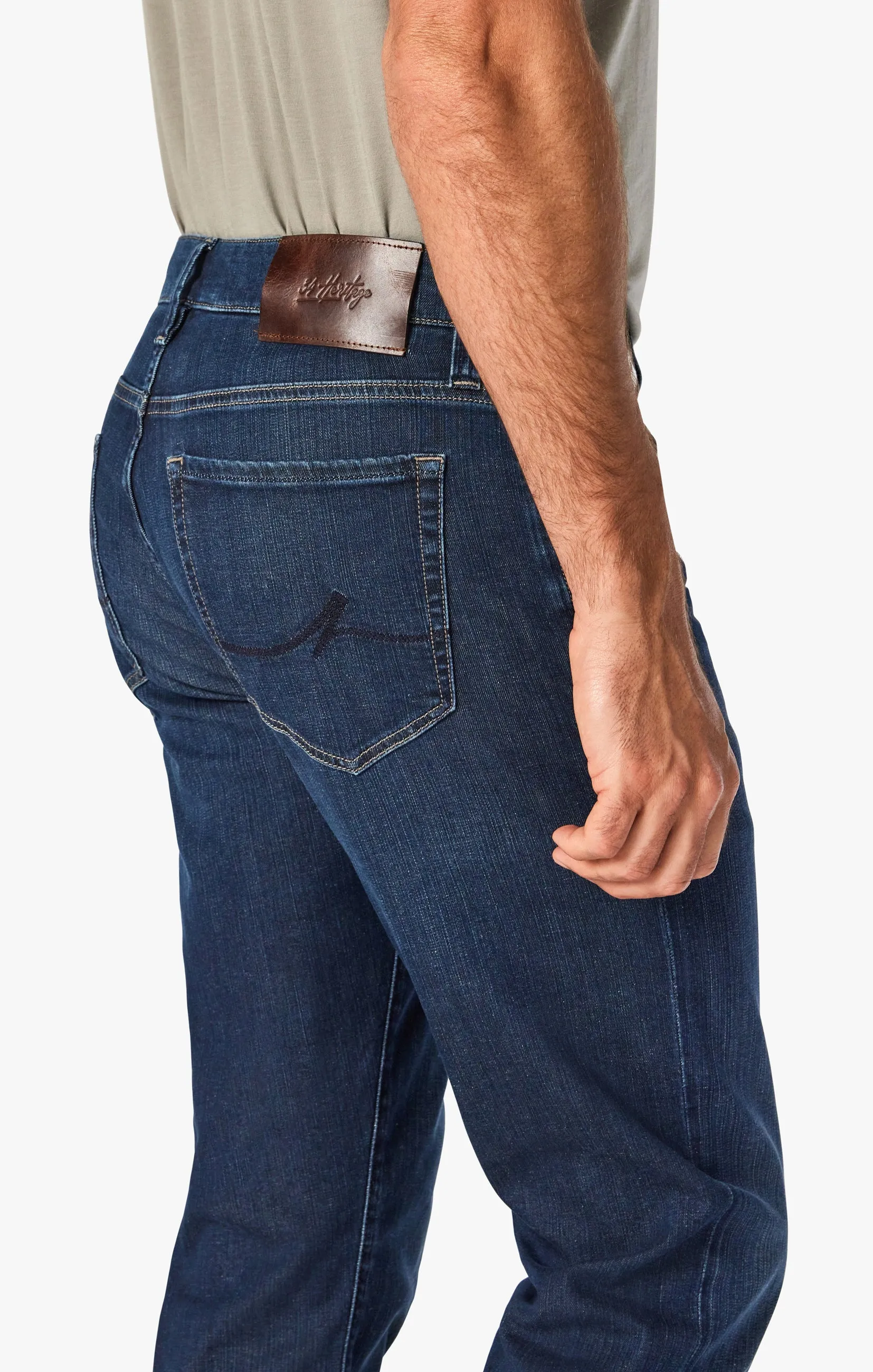 Charisma Relaxed Straight Jeans In Dark Brushed Soft Denim