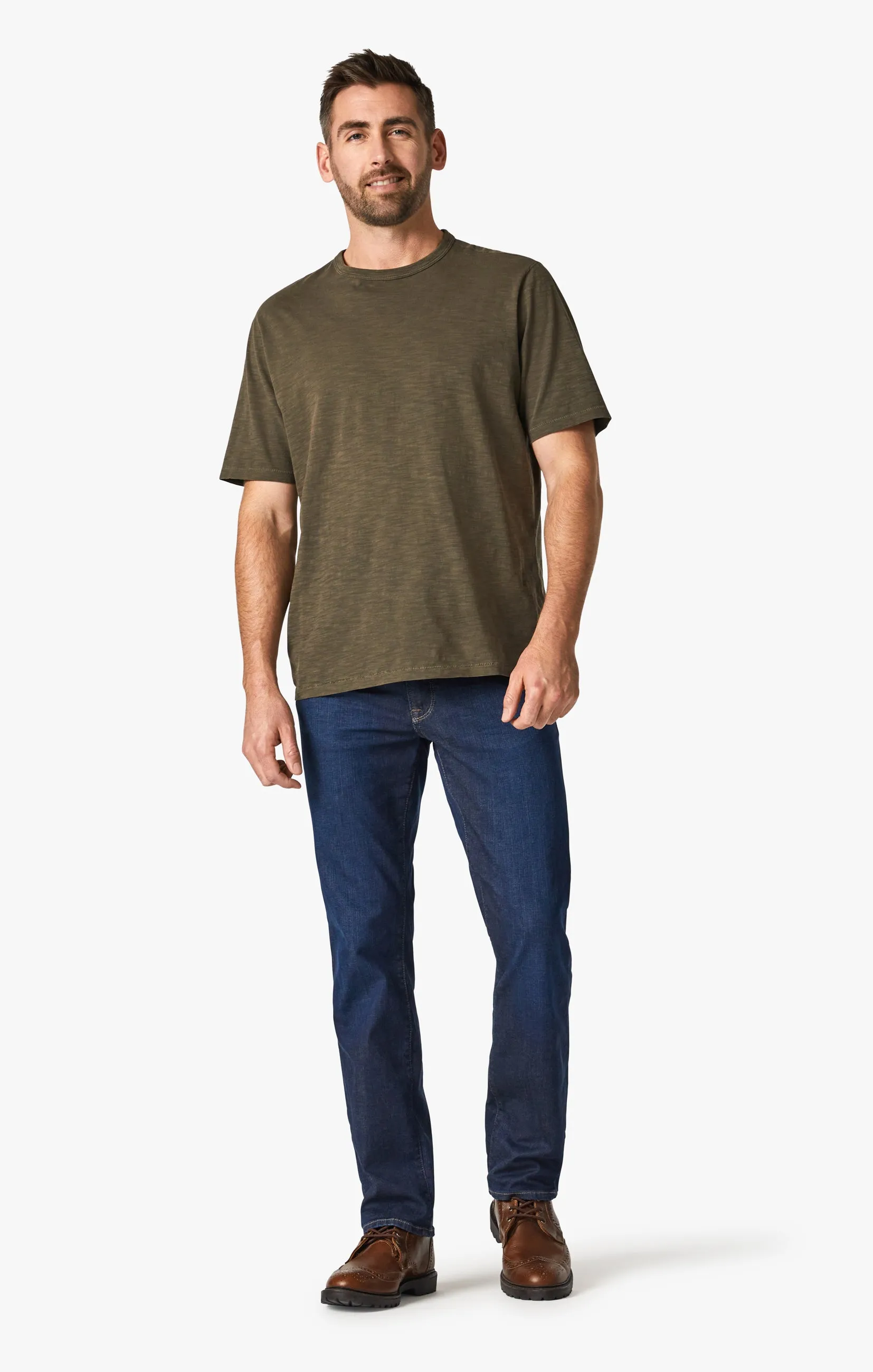 Charisma Relaxed Straight Jeans In Dark Cashmere