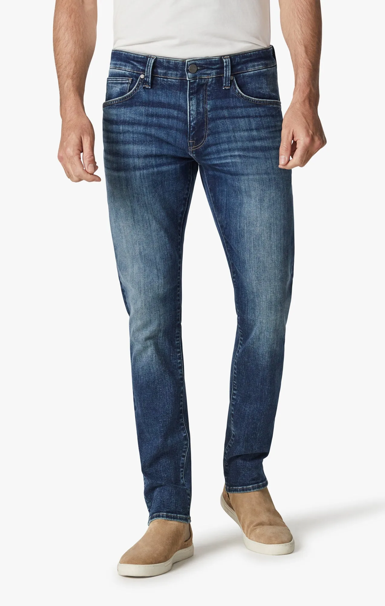 Cool Tapered Leg Jeans In Foggy Indigo Organic