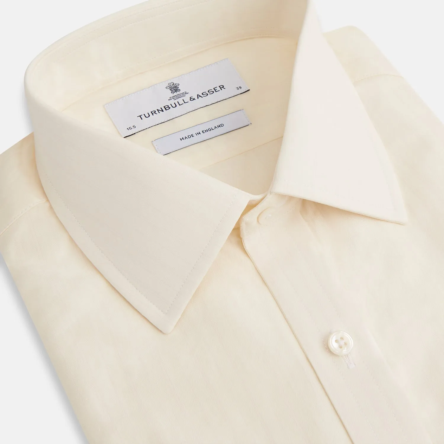 Cream Fine Pencil Stripe Mayfair Shirt